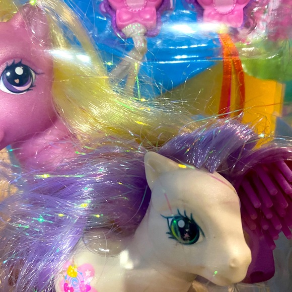 MY LITTLE PONY G3 VTG 2003 WIND SONG & BABY GOODY GUMDROP WITH SUPER LONG HAIR - Picture 3 of 11